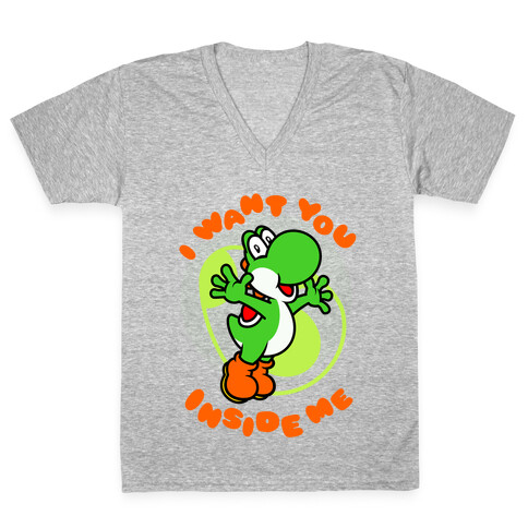 I Want You Inside Me V-Neck Tee Shirt