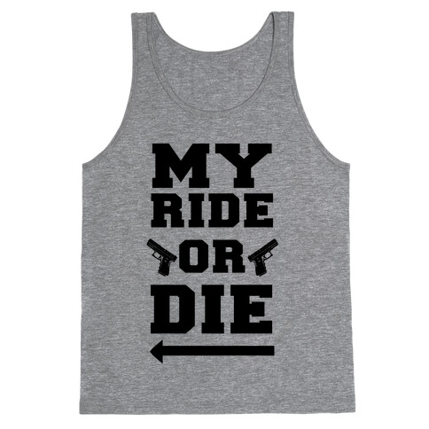 My Ride or Die (Neon Blue) Tank Top