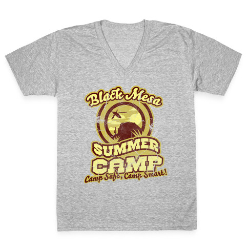 Mesa Summer Camp (distressed) V-Neck Tee Shirt