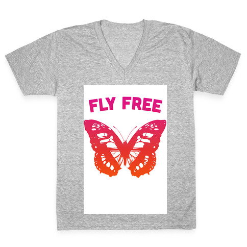 Fly Free V-Neck Tee Shirt