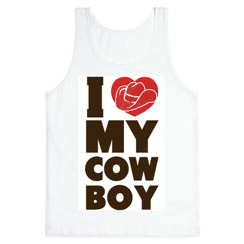 I Love My Cowboy Tank Top