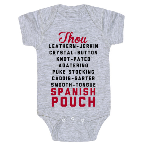 Shakespearean Insults Baby One-Piece