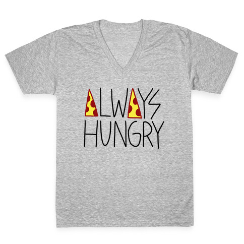 Always Hungry V-Neck Tee Shirt