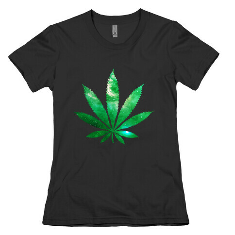 Galaxy Leaf Womens T-Shirt