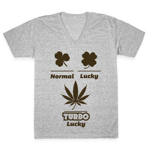 Turbo Lucky V-Neck Tee Shirt