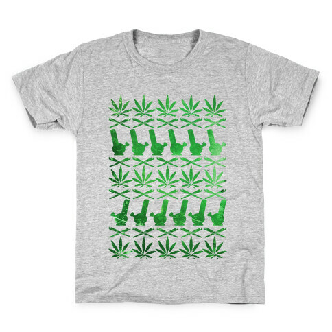 Weed Pattern  Kids T-Shirt