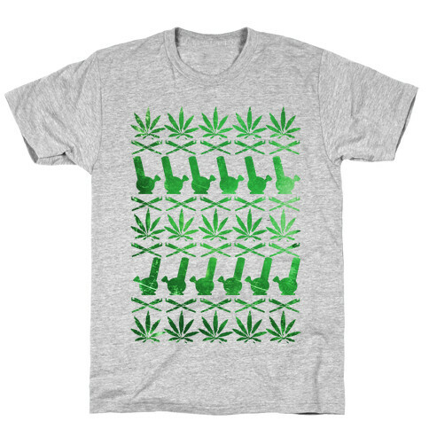 Weed Pattern  T-Shirt