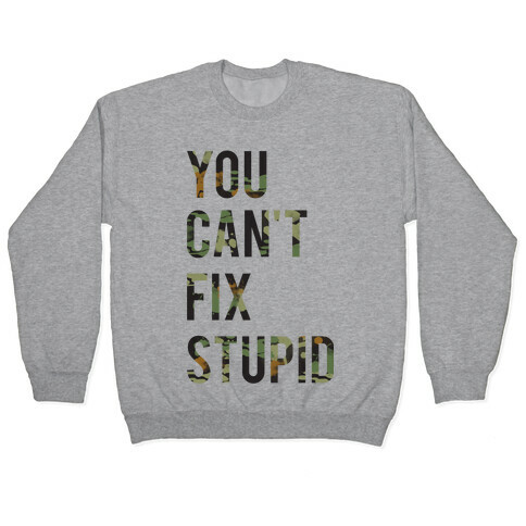 You Can't Fix Stupid Pullover