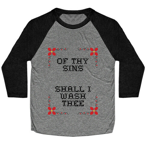 Of Thy Sins Tank Baseball Tee