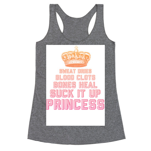 Suck It Up Princess Racerback Tank Top