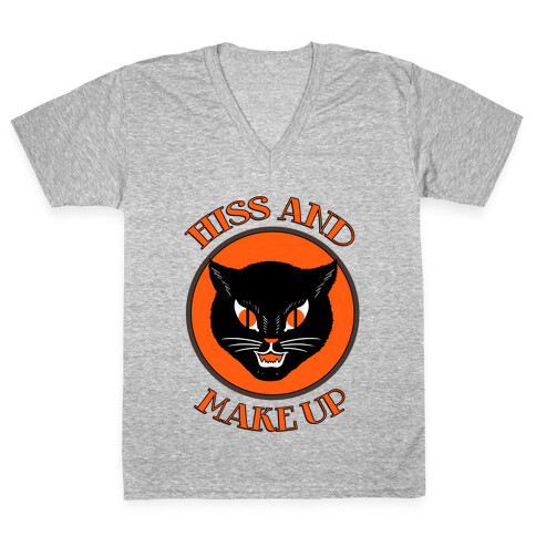 Hiss and Make Up V-Neck Tee Shirt