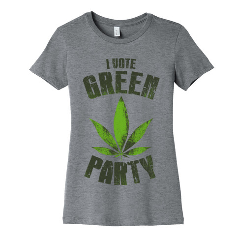 I Vote Green Party (Tank) Womens T-Shirt