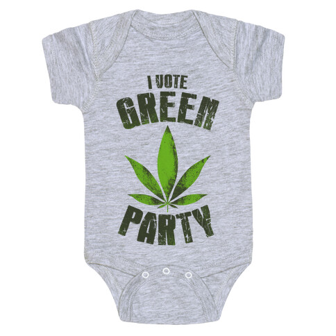 I Vote Green Party (Tank) Baby One-Piece