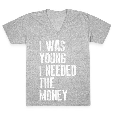 I Was Young (V-Neck) V-Neck Tee Shirt