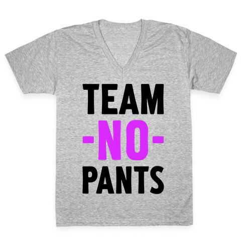 Team No Pants V-Neck Tee Shirt