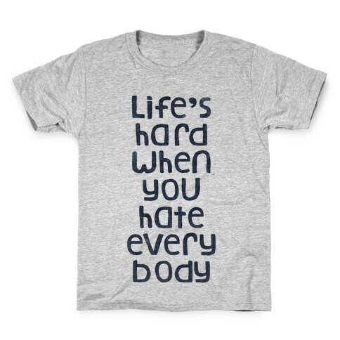 Life Is Hard (V-Neck) Kids T-Shirt