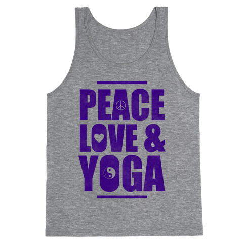 Peace Love & Yoga Tank Top