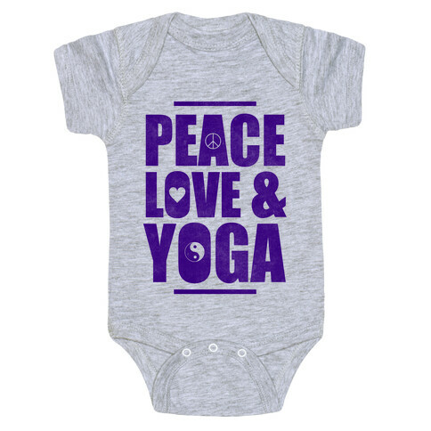 Peace Love & Yoga Baby One-Piece