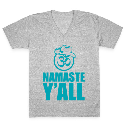 Namaste Y'all V-Neck Tee Shirt