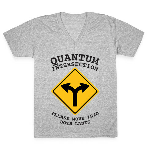 Quantum Intersection V-Neck Tee Shirt