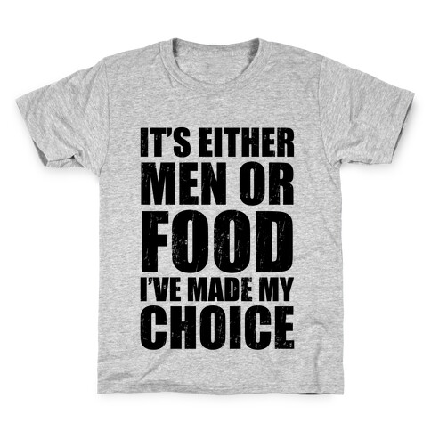 Men Or Food (Tank) Kids T-Shirt