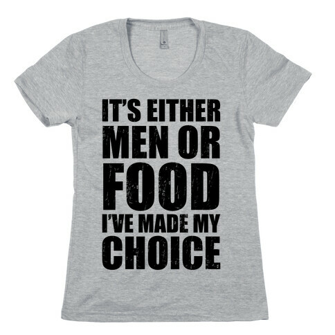 Men Or Food (Tank) Womens T-Shirt
