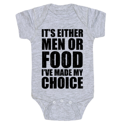 Men Or Food (Tank) Baby One-Piece