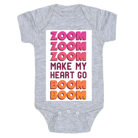 Zoom Zoom Zoom (Supernova Girl) Baby One-Piece