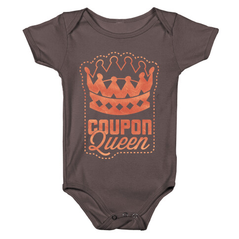 Queen of the Coupons (Dark) Baby One-Piece