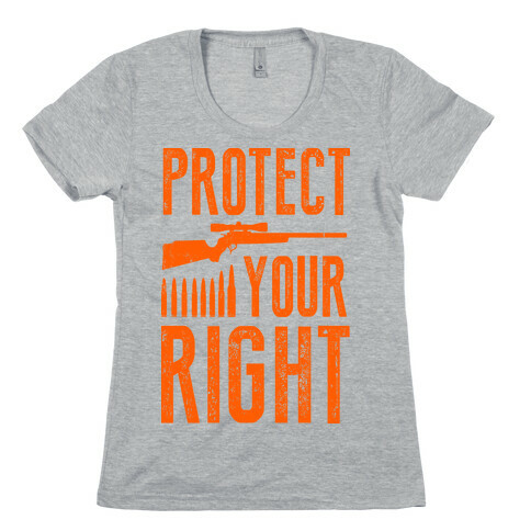Protect Your Right (Camo Shirt) Womens T-Shirt