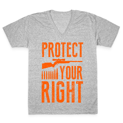Protect Your Right (Camo Shirt) V-Neck Tee Shirt