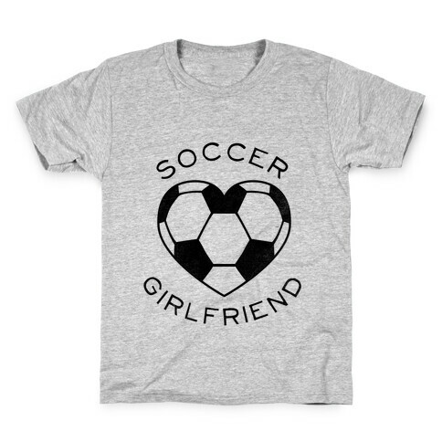 Soccer Girlfriend (Baseball Tee) Kids T-Shirt