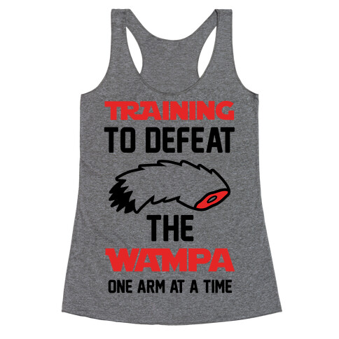 Training To Defeat The Wampa - One Arm at a Time Racerback Tank Top