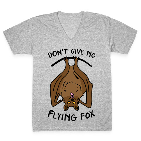 Don't Give No Flying Fox V-Neck Tee Shirt