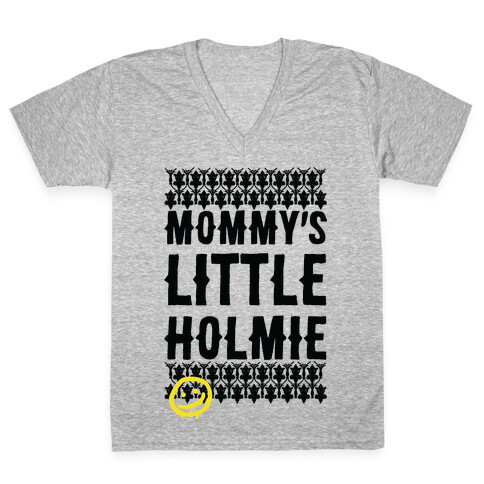 Mommy's Little Holmie V-Neck Tee Shirt