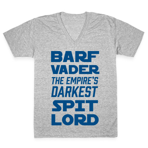 Barf Vader The Empire's Darkest Spit Lord V-Neck Tee Shirt