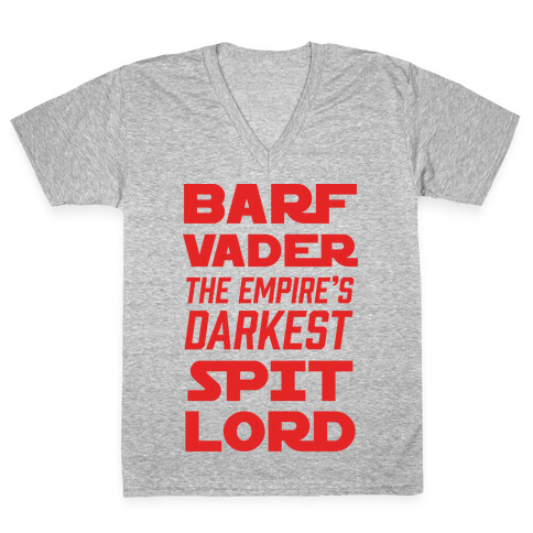 Barf Vader The Empire's Darkest Spit Lord V-Neck Tee Shirt