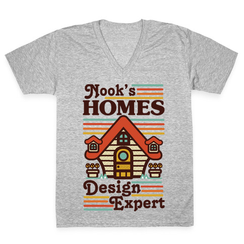 Nook's Homes Design Expert V-Neck Tee Shirt