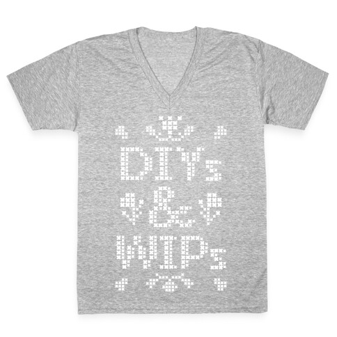 DIYs & WIPs V-Neck Tee Shirt