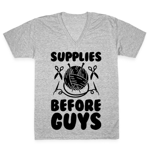 Supplies Before Guys V-Neck Tee Shirt