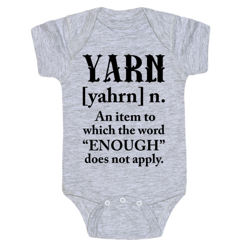 Yarn Definition Baby One-Piece