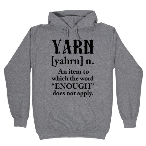 Yarn Definition Hooded Sweatshirt