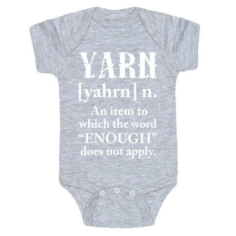 Yarn Definition Baby One-Piece