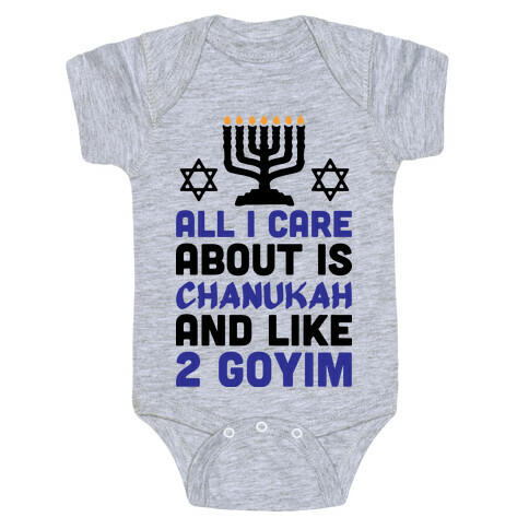 All I Care About is Chanukah Baby One-Piece