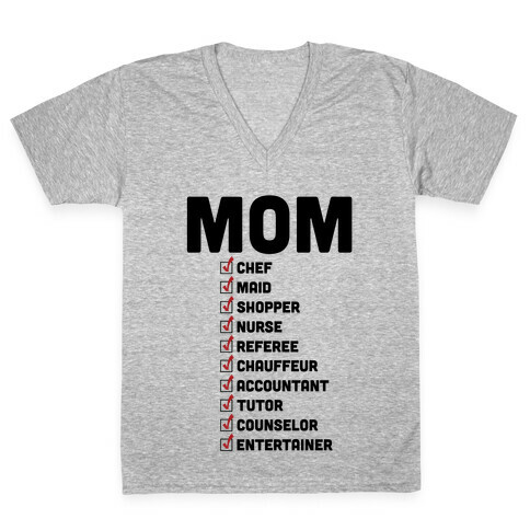 Mom V-Neck Tee Shirt