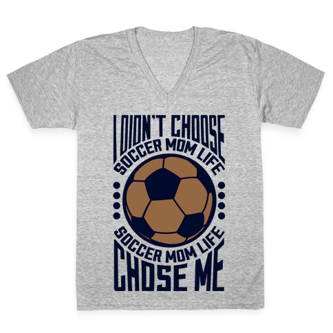 Soccer Mom Life (dark) V-Neck Tee Shirt