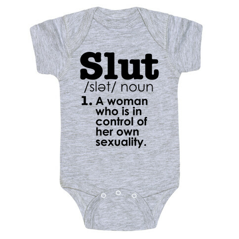 Slut Definition Baby One-Piece