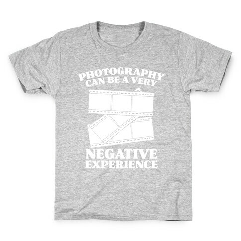 Photography Can Be a Very Negative Experience Kids T-Shirt