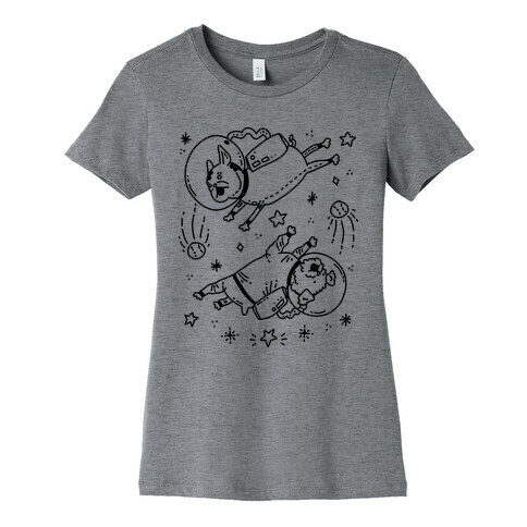 Dogs In Space Womens T-Shirt