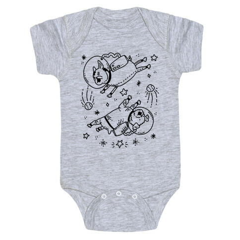 Dogs In Space Baby One-Piece